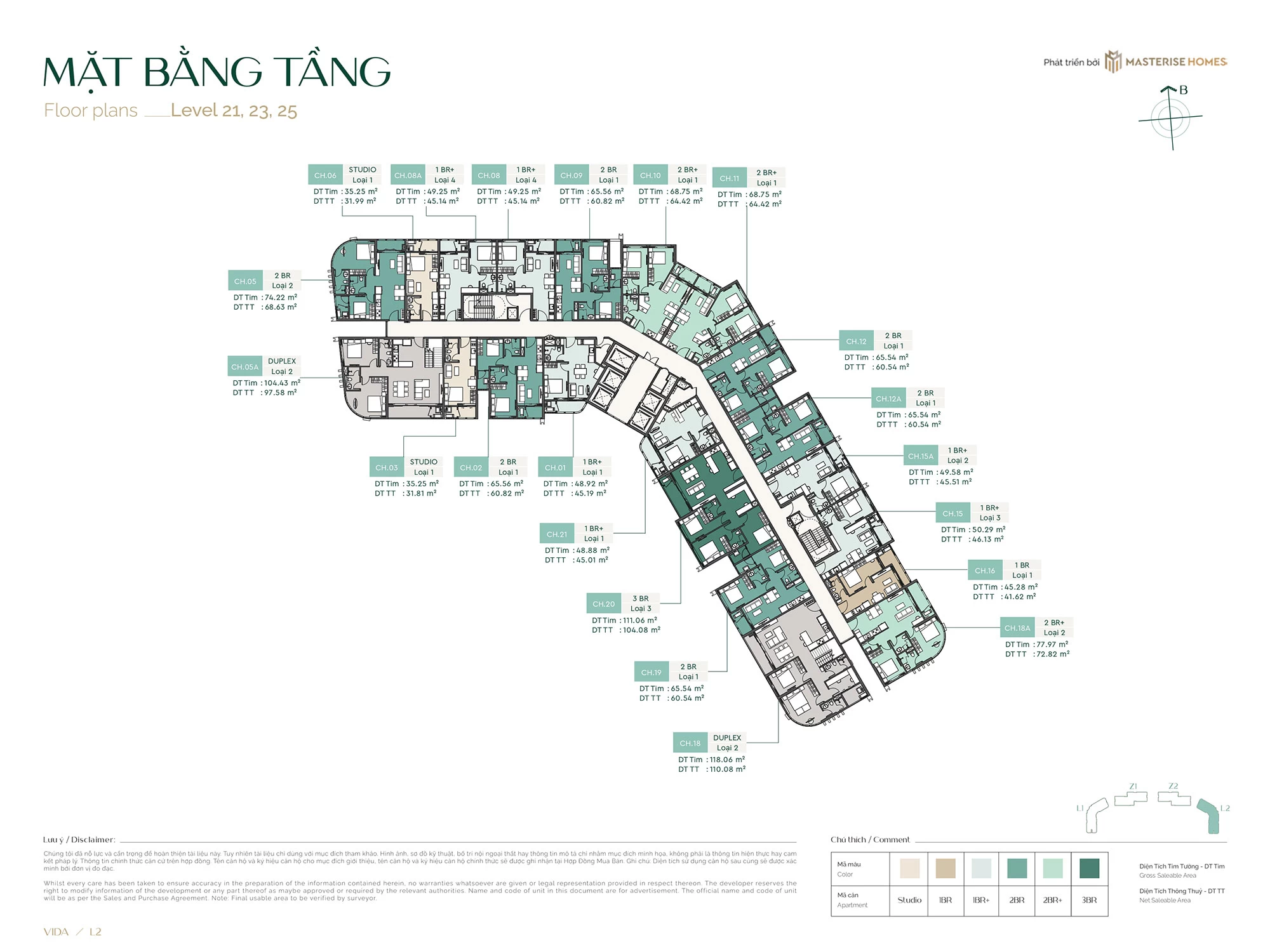 Tầng 21,23,25