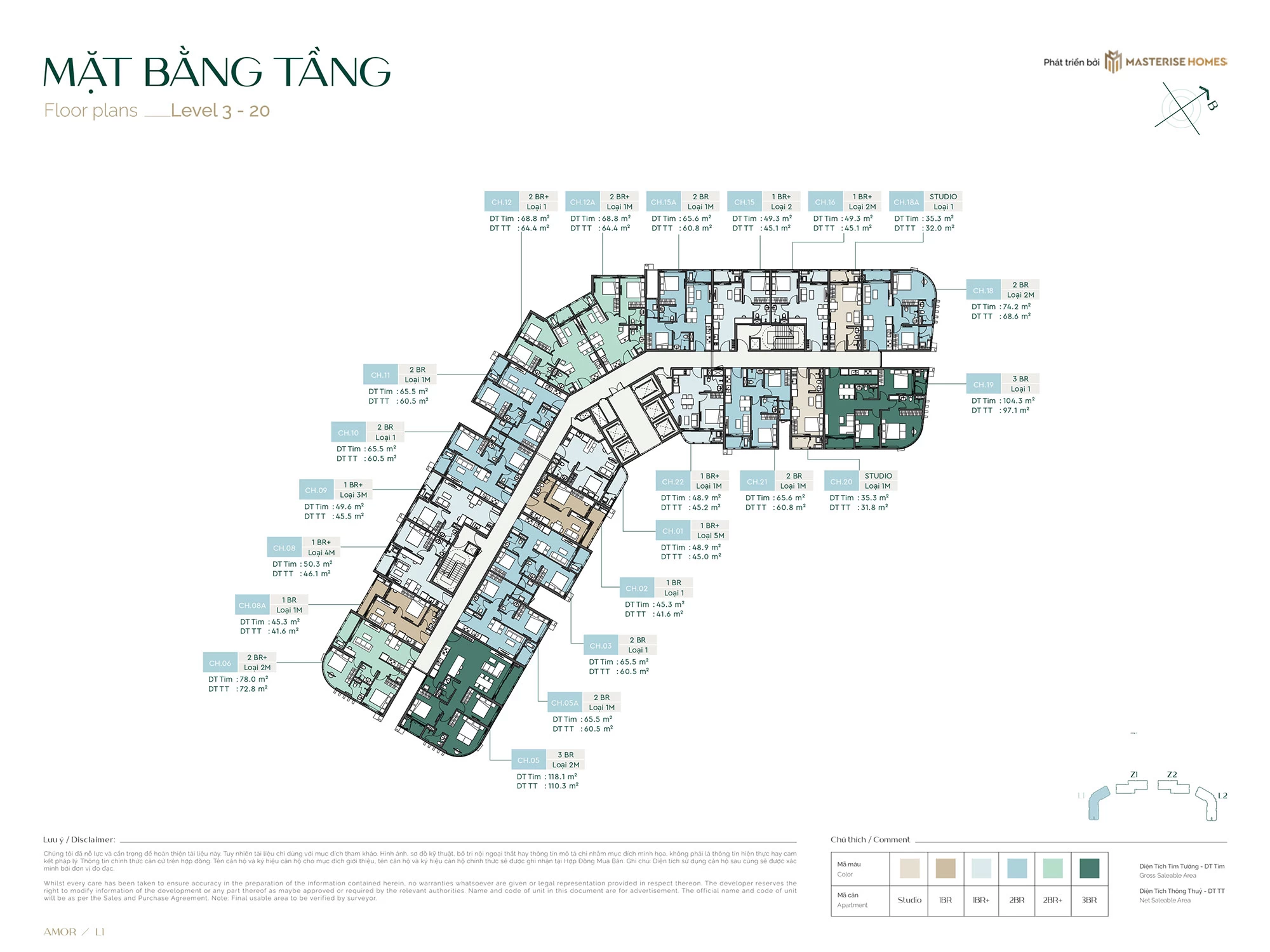 Tòa Amor( Tầng 3 - 20 )
