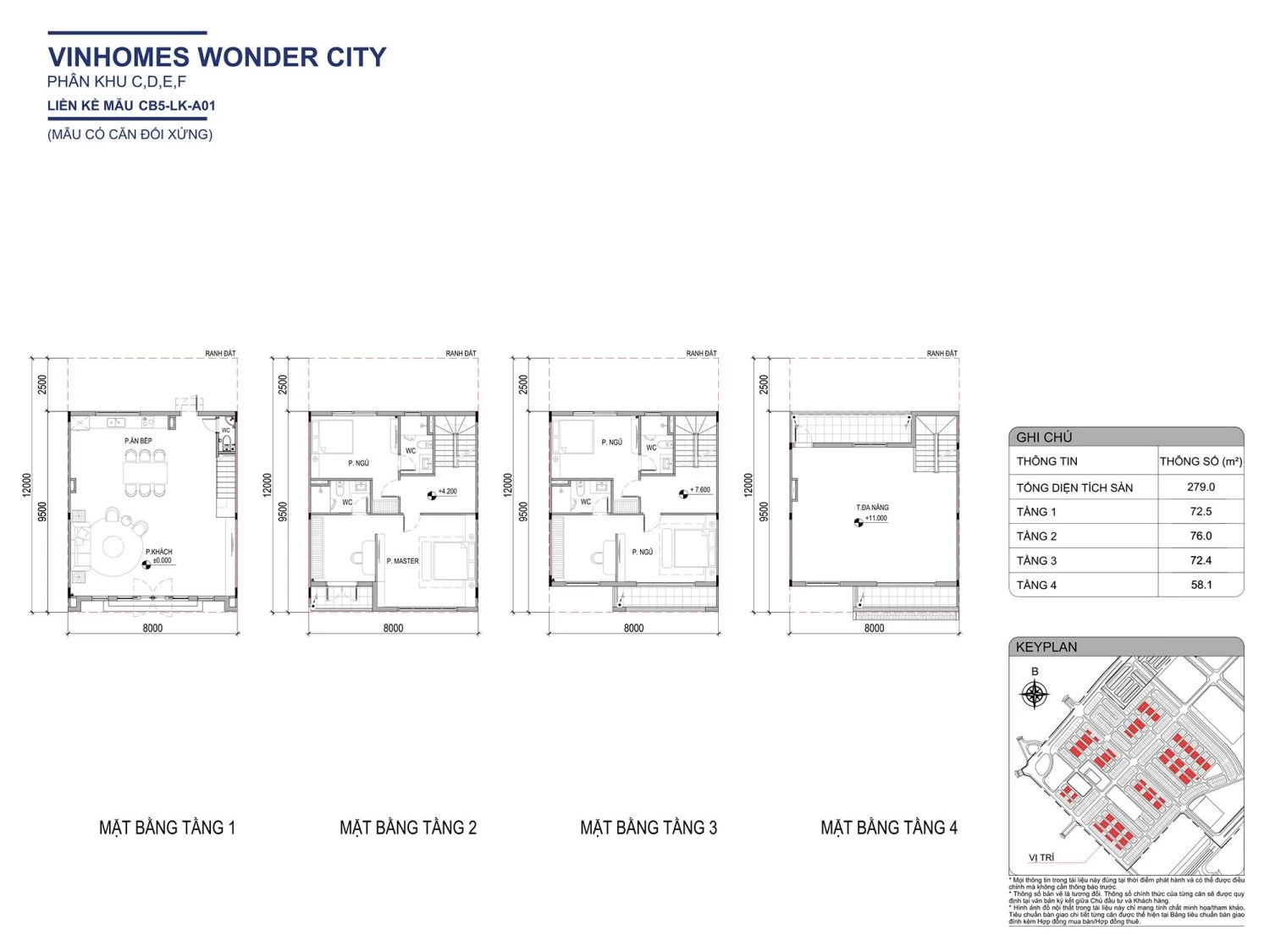 Liền kề Hừng Đông 96 m2