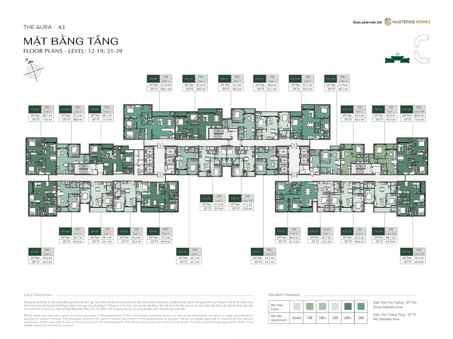 Tầng 12-19 & 21-39
