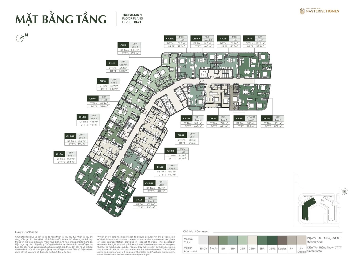 Tòa Palma 1 ( Tầng 6-17 )