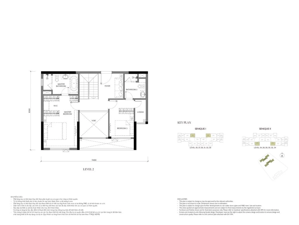 Duplex 189.5m2(Tầng 2) 