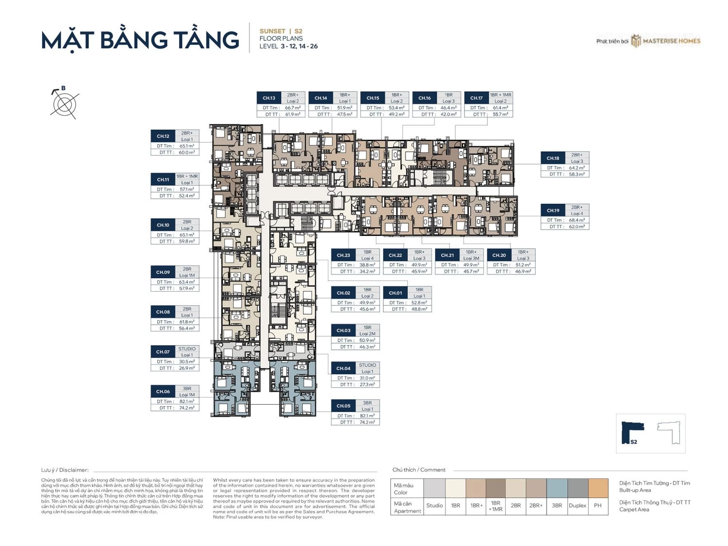 Tòa The Sunset (Tầng 3 - 12 & 14 -26)