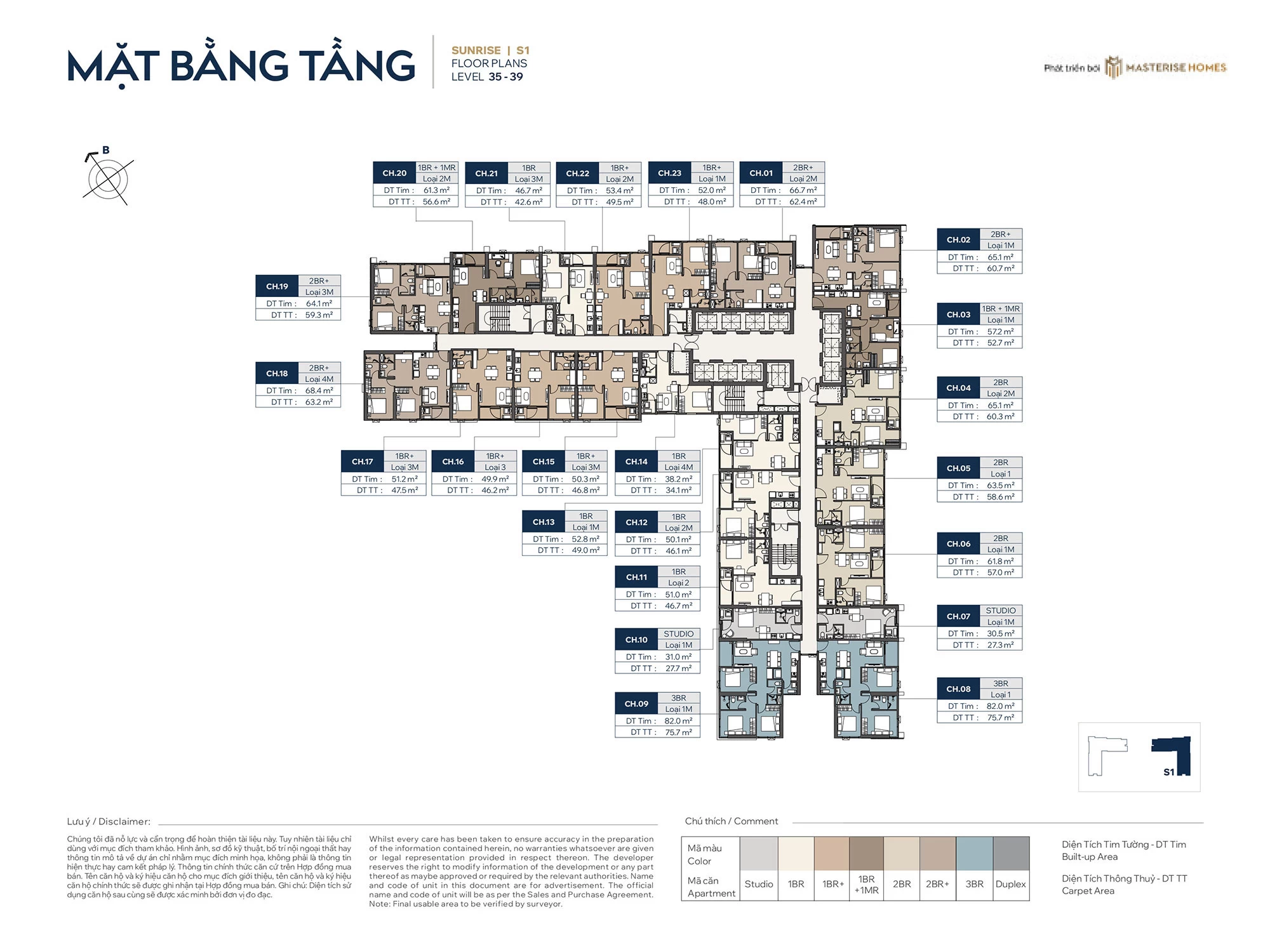 Tòa The Sunrise (Tầng 35 - 39)